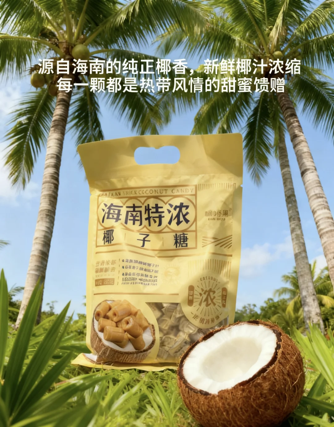 🥥✨海南必买！这款特浓椰子糖也太绝了吧！