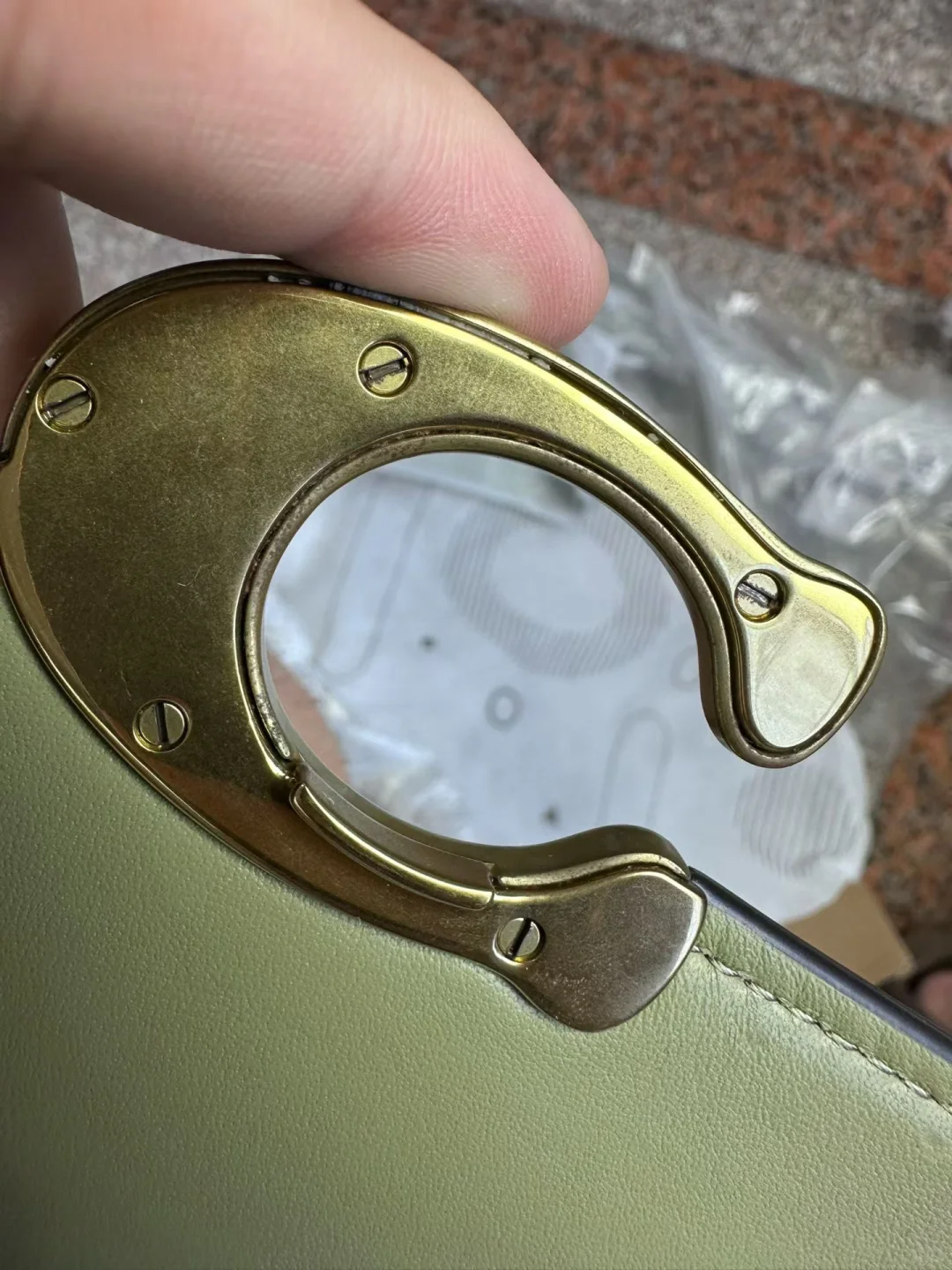 coach瑕疵复古金修复过平台