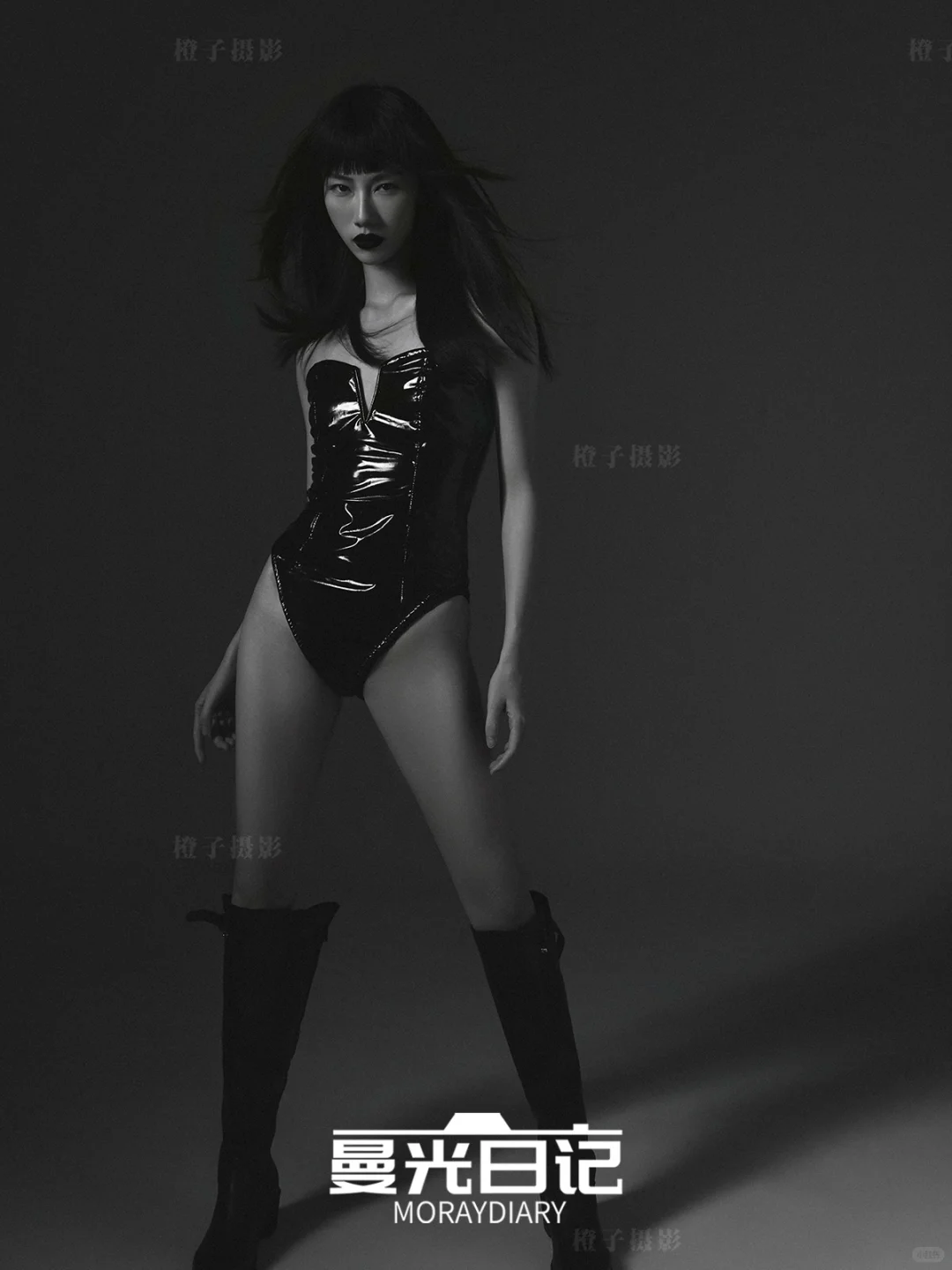 冷冽性感黑白质感肖像|北京写真