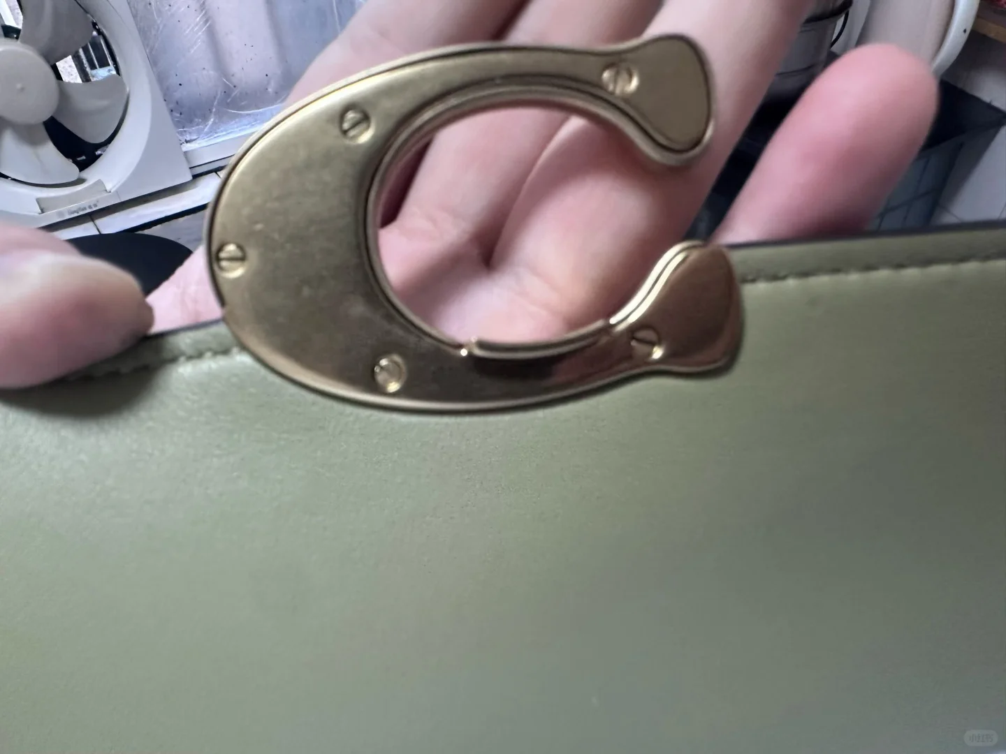 coach瑕疵复古金修复过平台