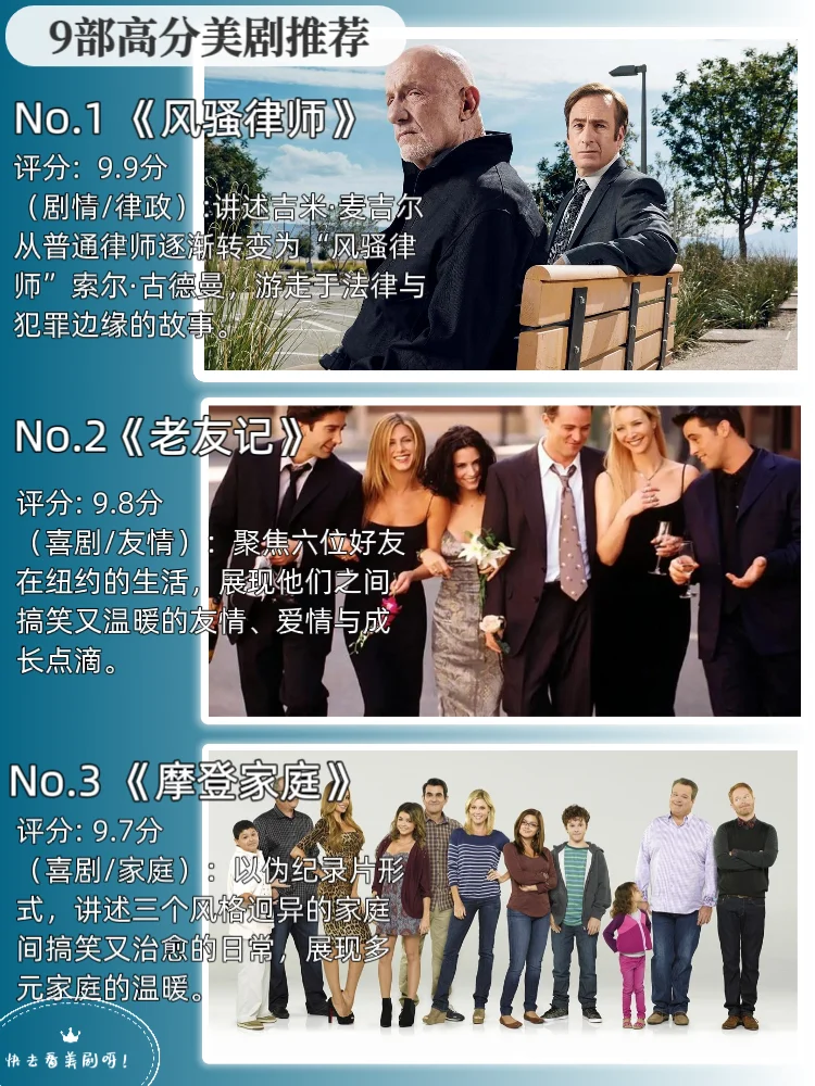 这9部高分美剧直接封神！拿走慢慢看吧！