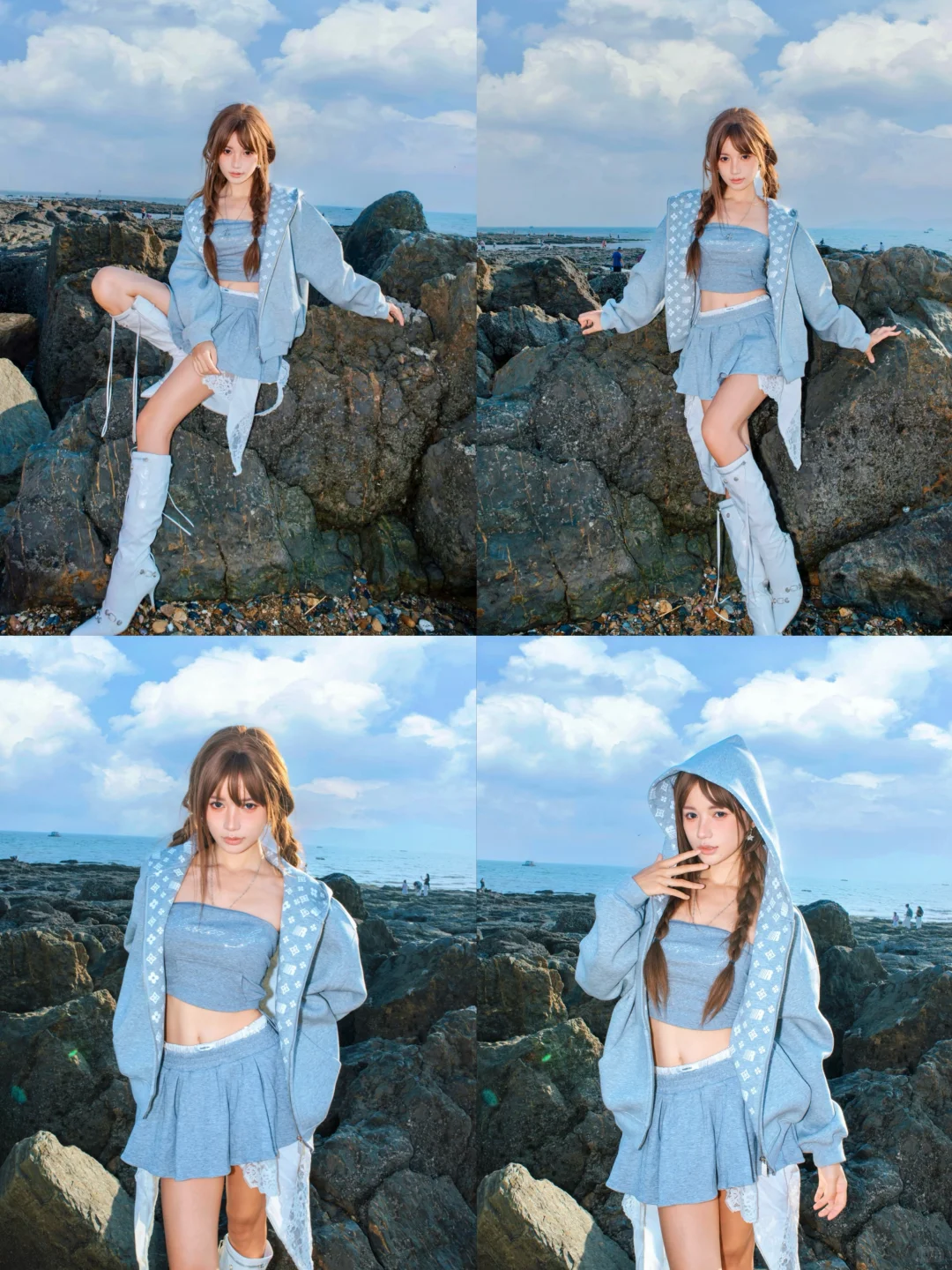 海边秋季穿搭姿势合集！