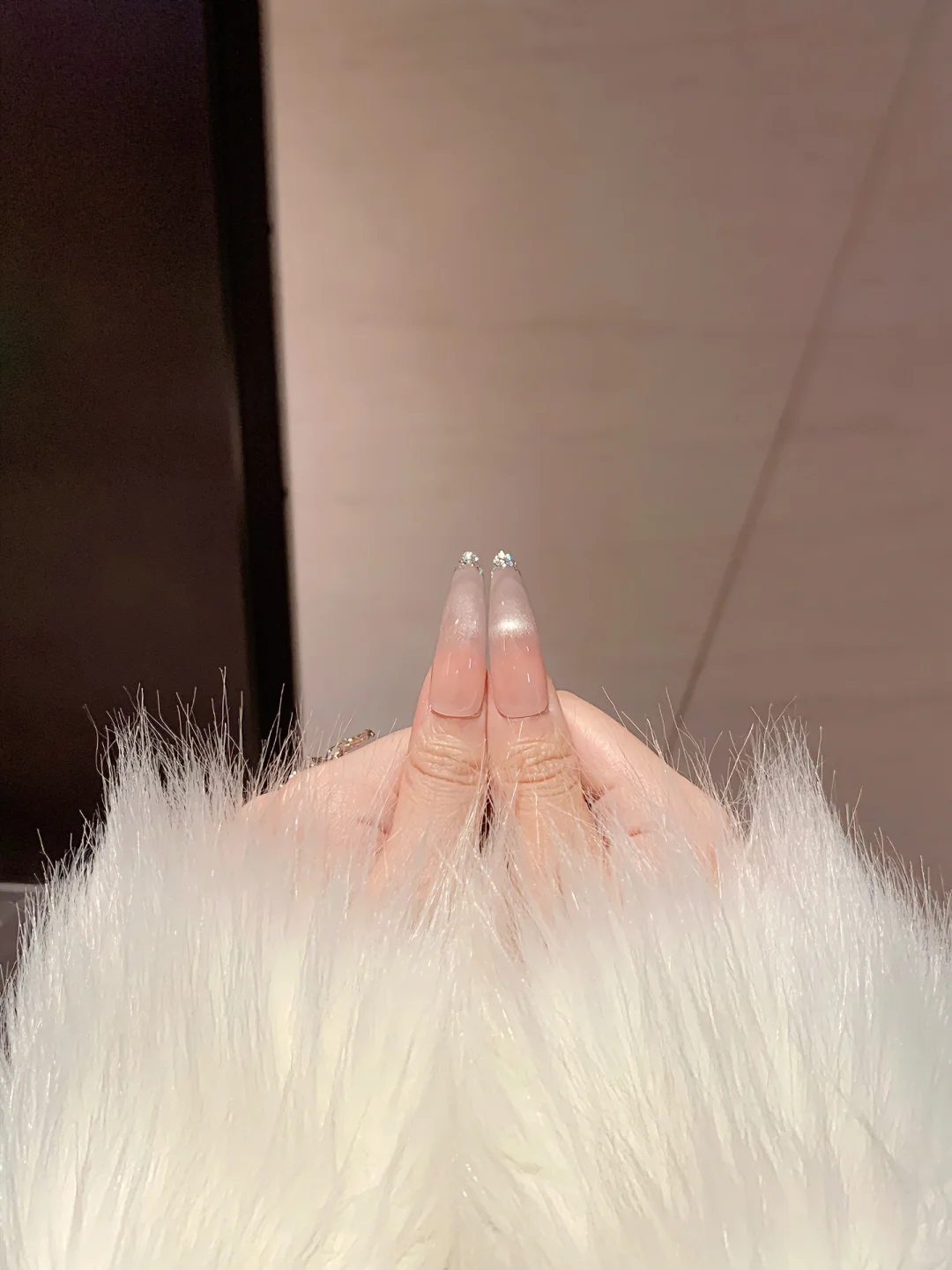 裸色猫眼搭配碎钻秋冬纯欲感炸裂！！💎🧊✨