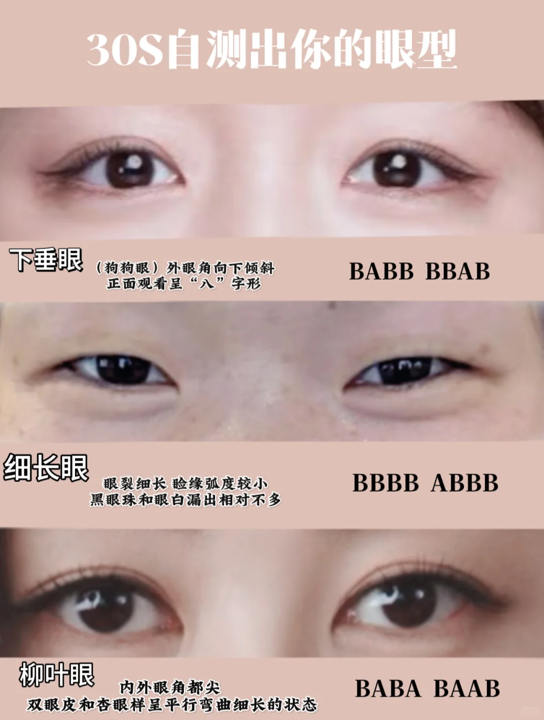 你是哪种眼型 来30s自测一下吧⁉️