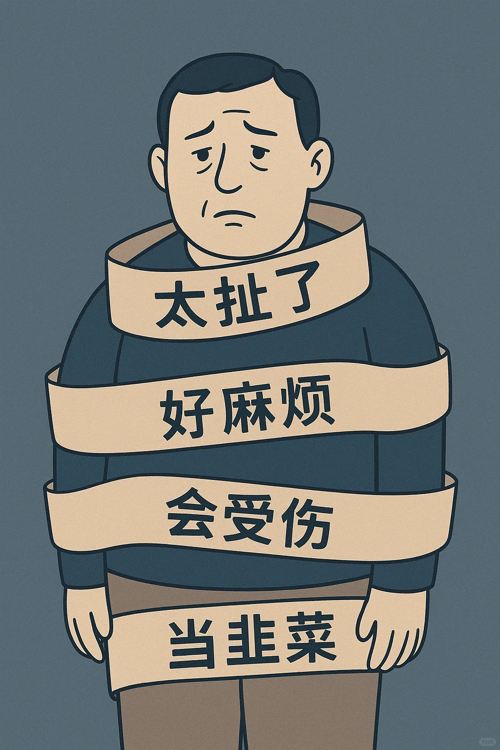 中年男人，似乎都得了无兴趣综合征的病