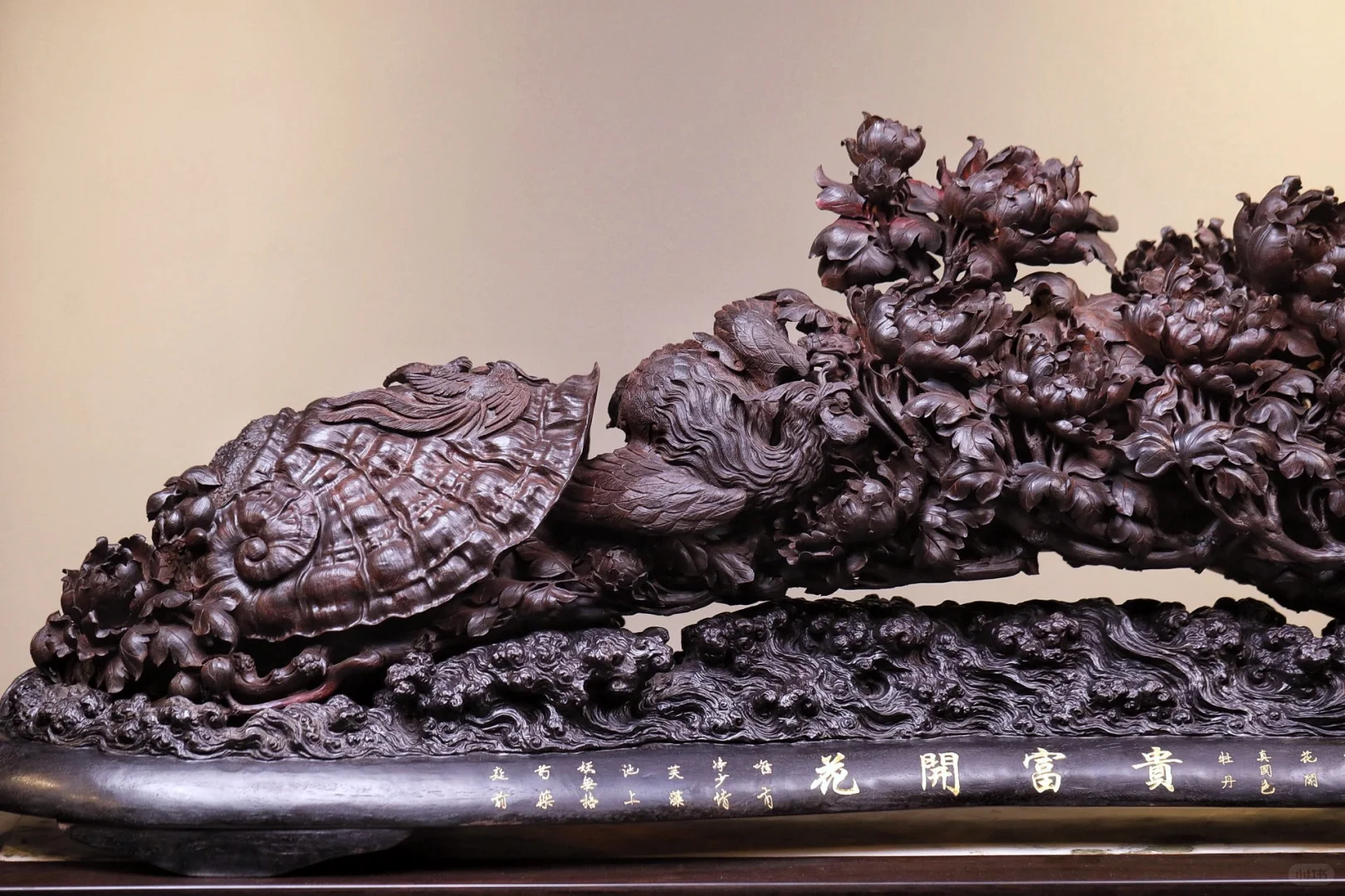 看到就喜欢的花开富贵如意摆件