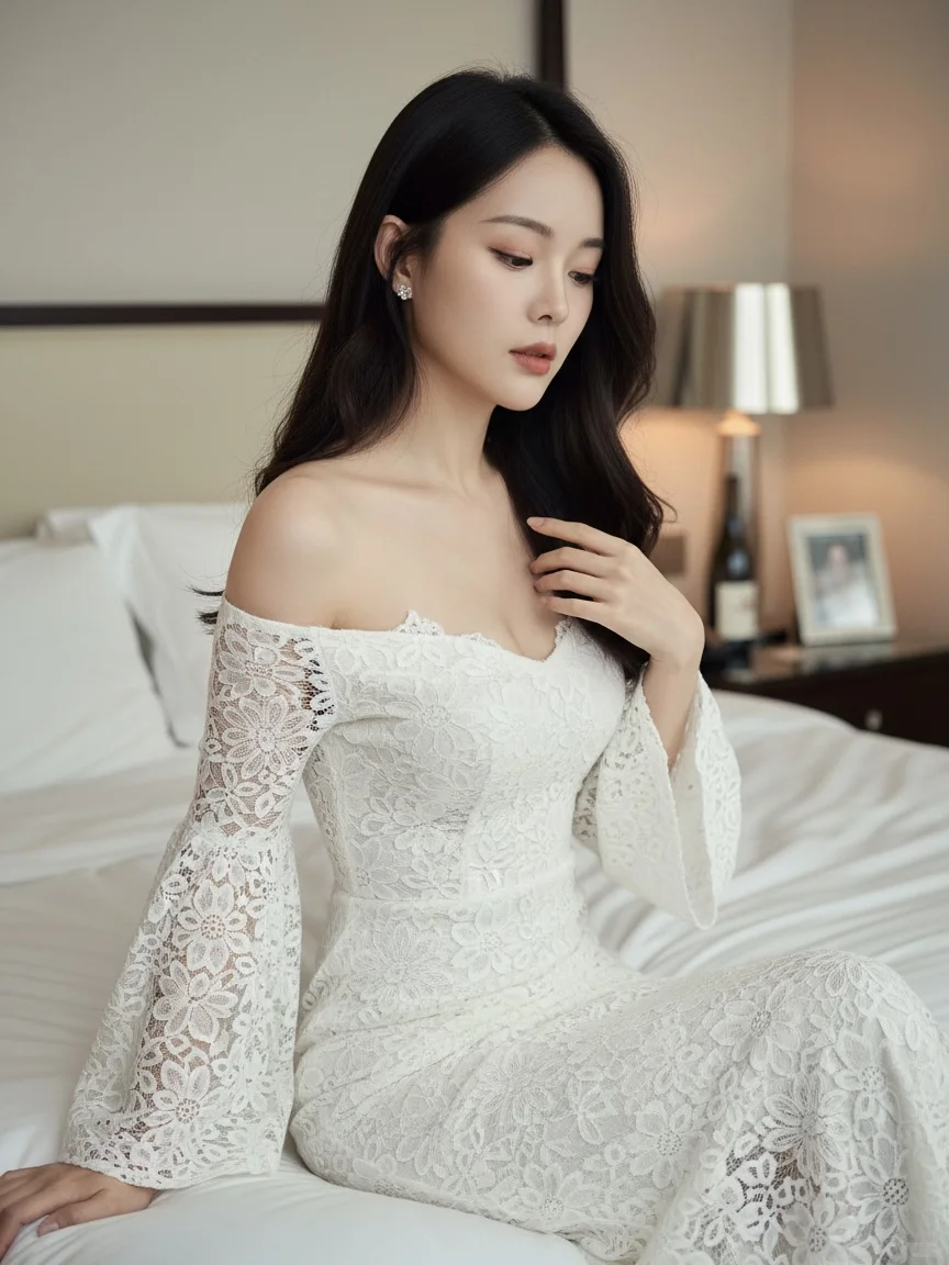 Nano Banana生成蕾丝系美女写真（附提示词）