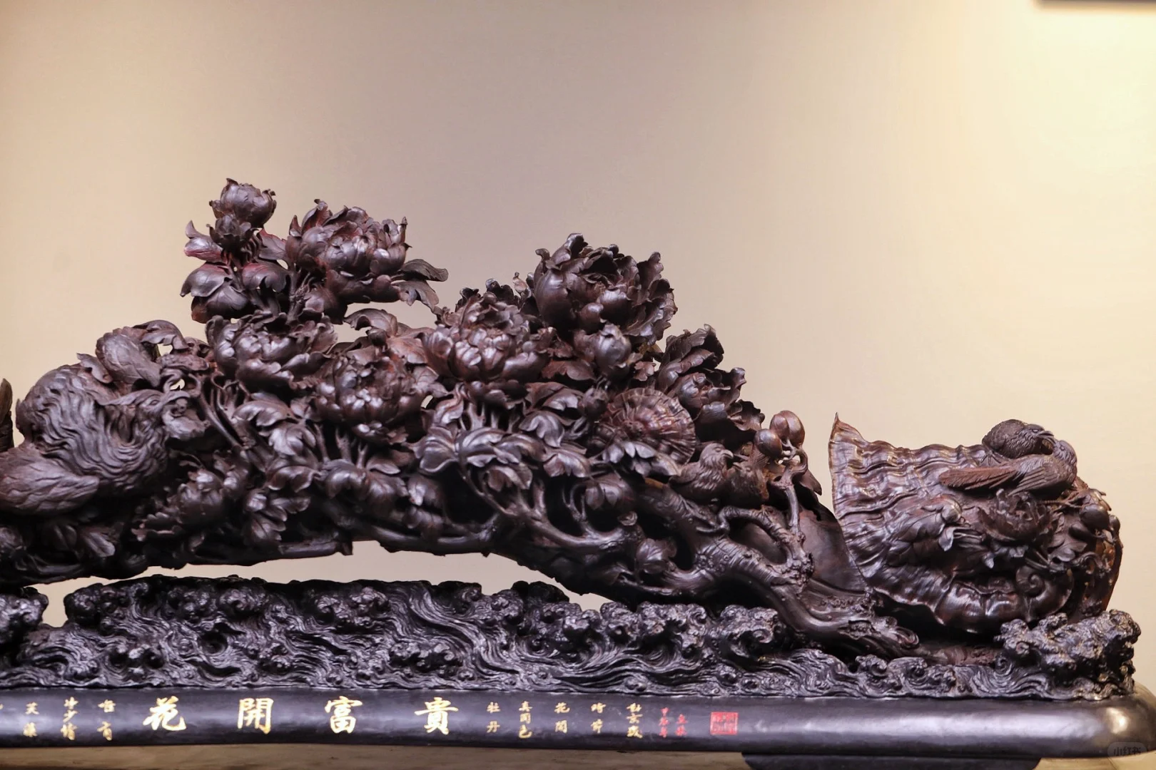 看到就喜欢的花开富贵如意摆件