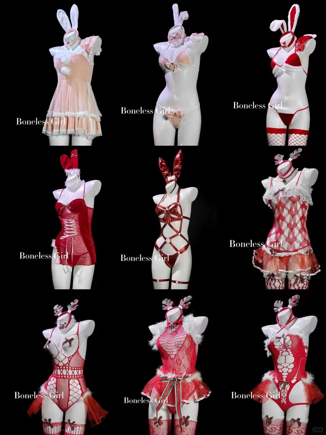 可可爱爱圣诞兔女郎～～～