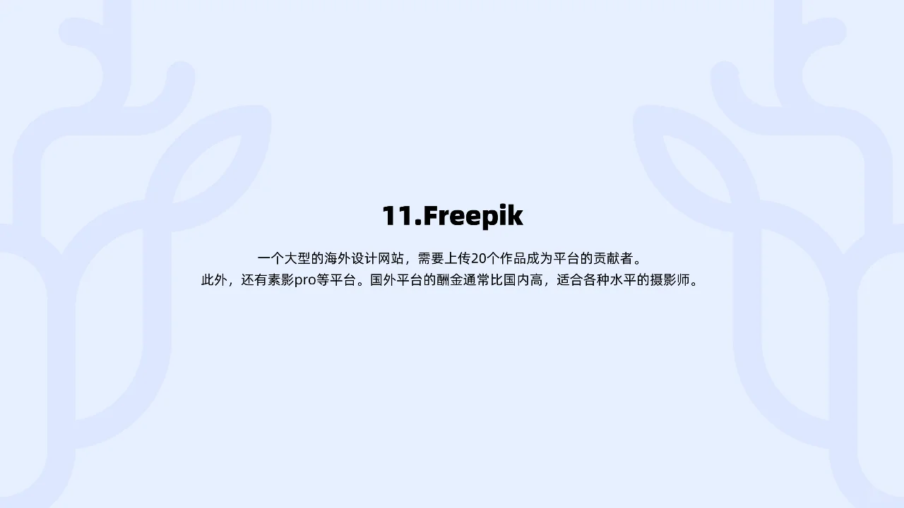 11个摄影赚钱平台