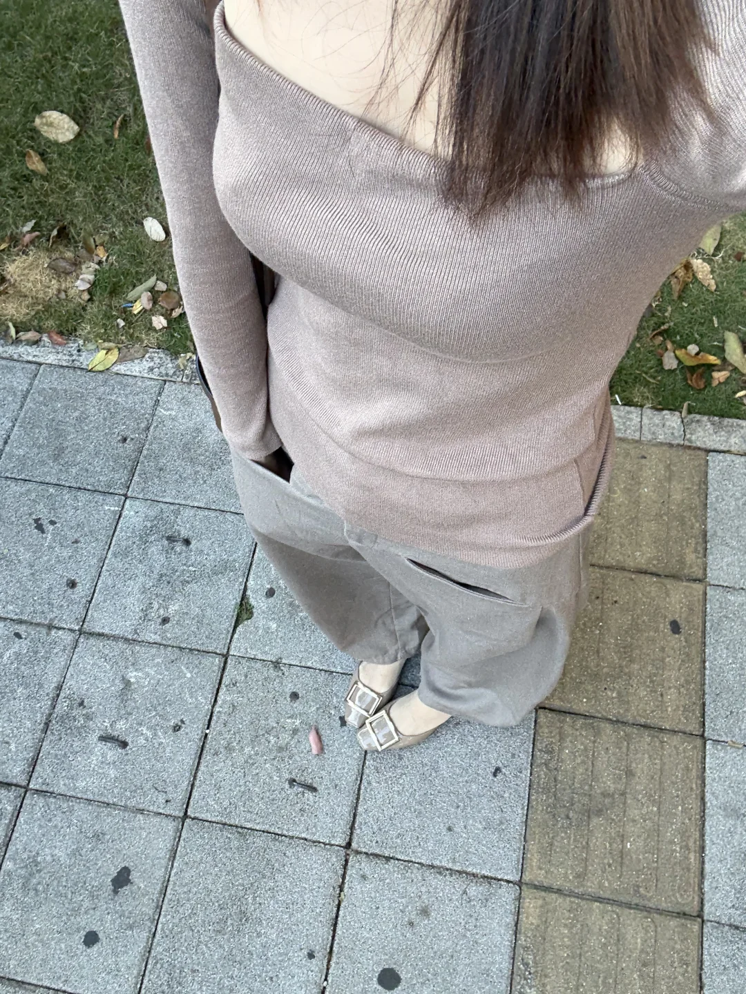 温柔姐姐风｜肉丝裤里丝ootd