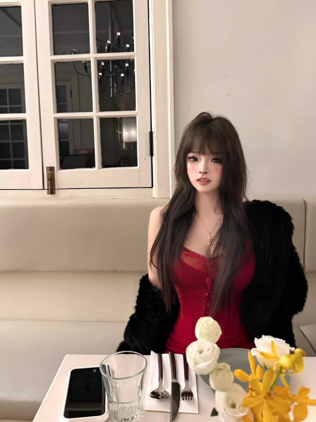 红裙真的是风情万种啊🥀