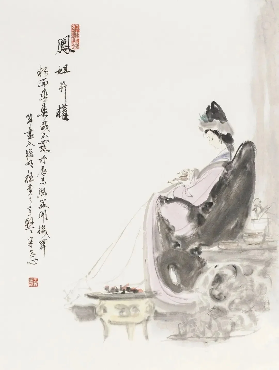 曼妙身段！不点睛的仕女图，何以如此销魂？