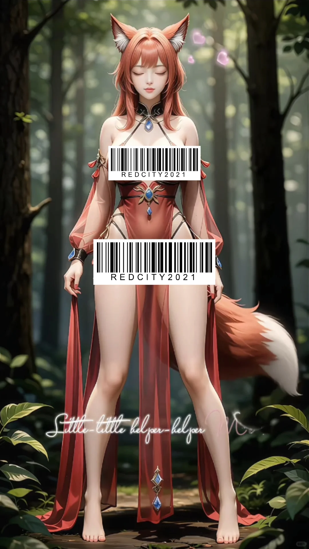 美丽狐妖，完美身材，精美壁纸