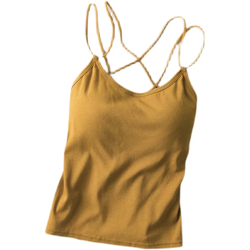 ☀️2023夏季必备！性感交叉美背露背内搭