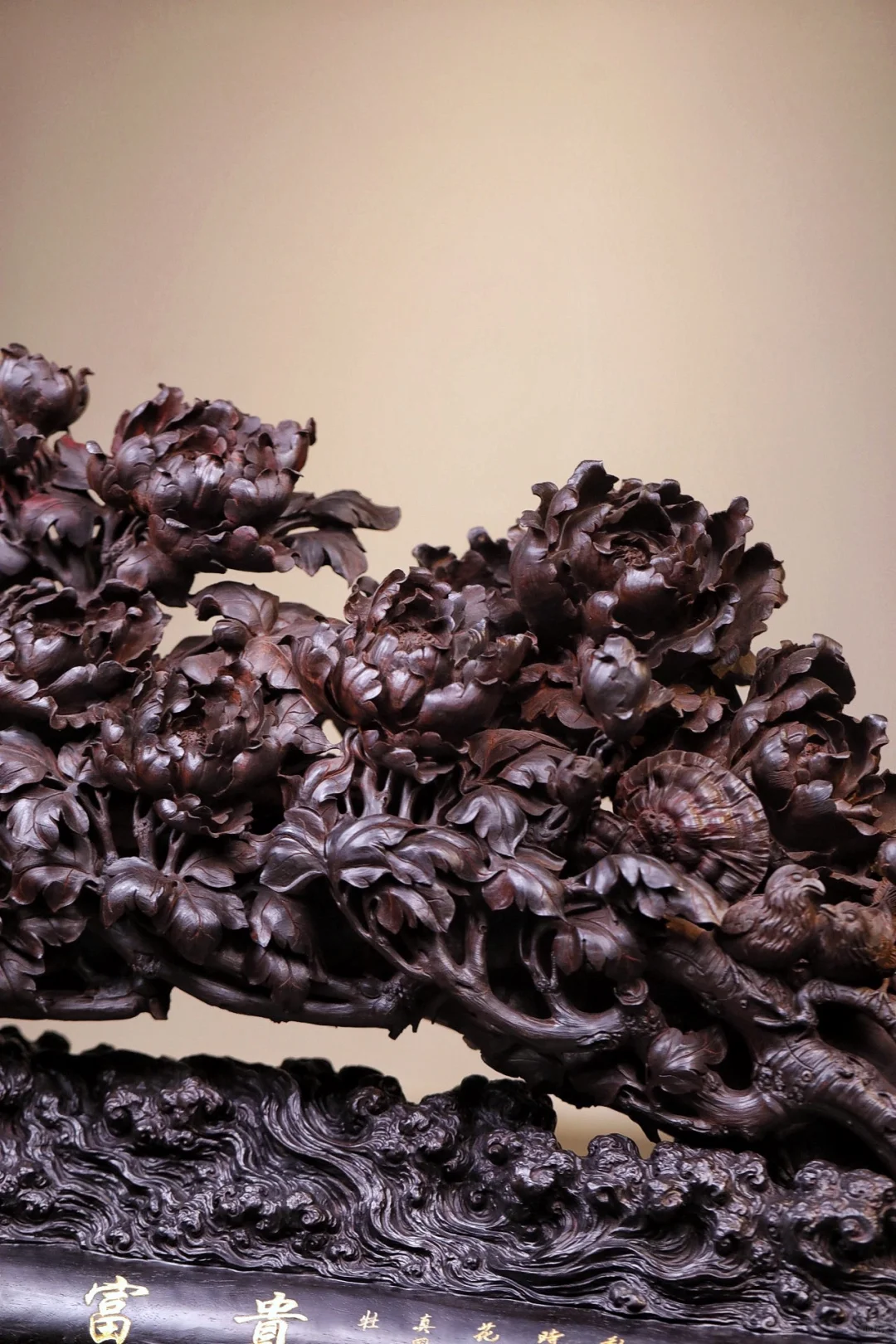 看到就喜欢的花开富贵如意摆件