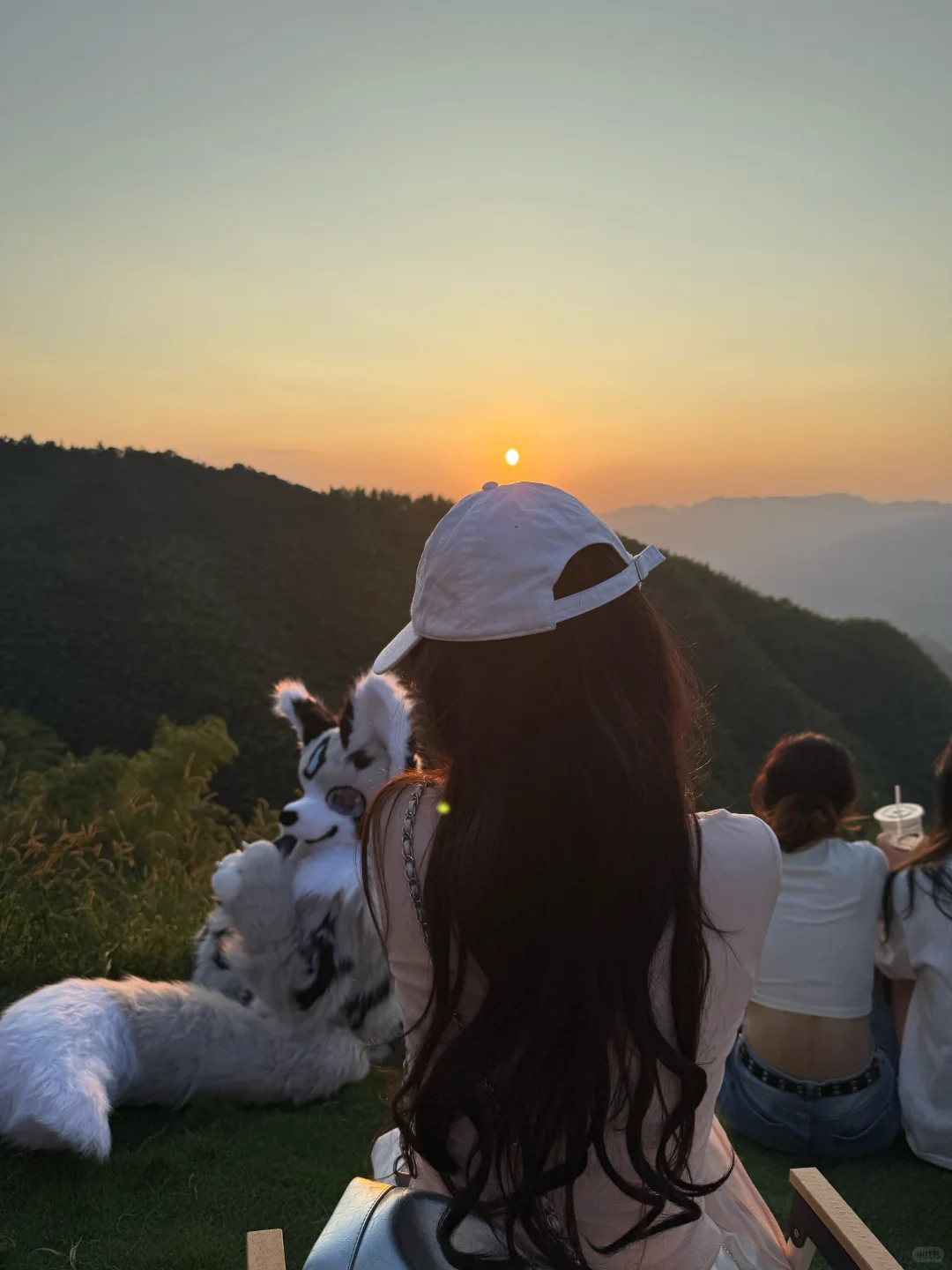 来山顶看一场橘子味的日落