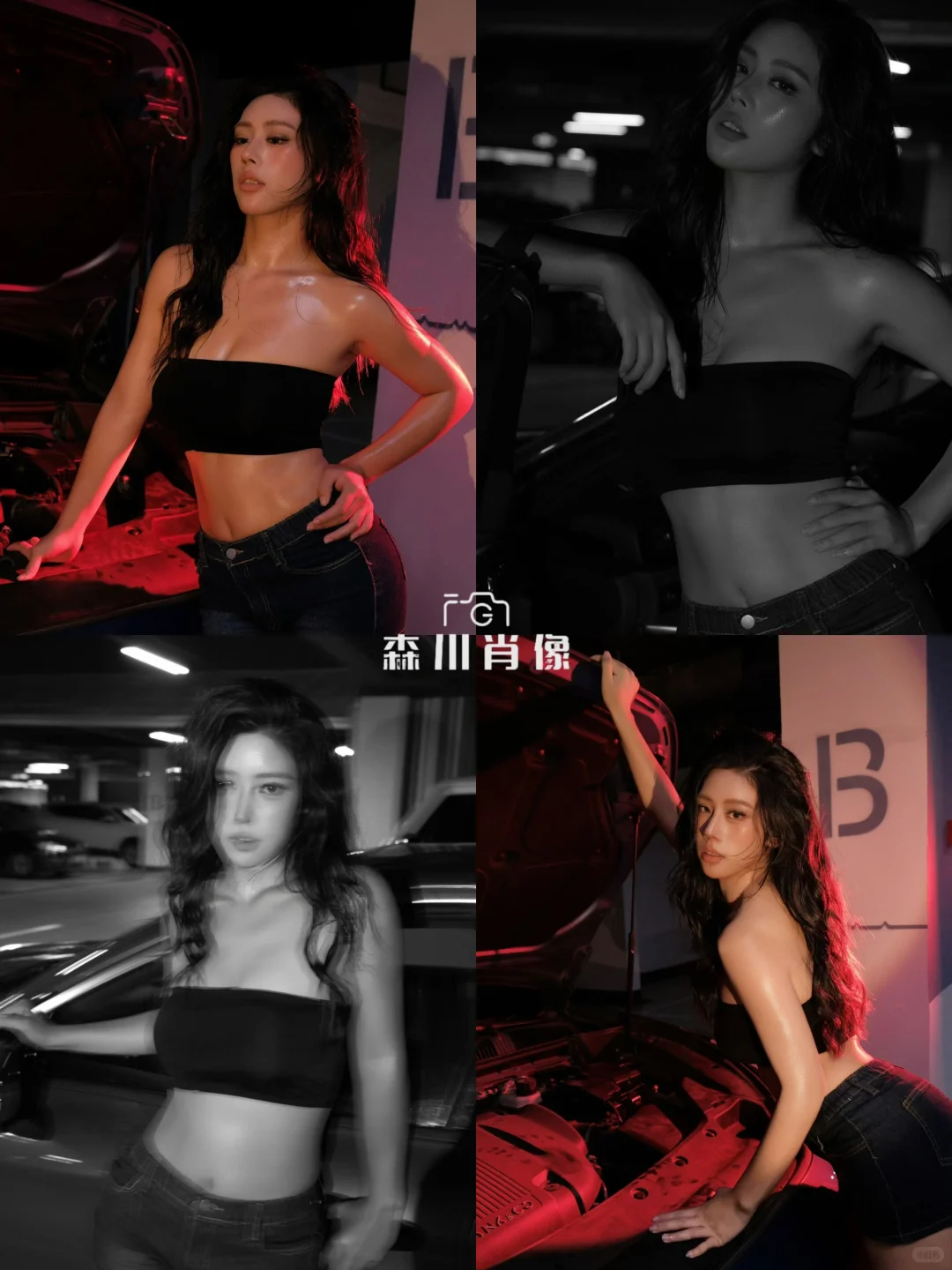 黑色系写真｜酷飒与性感并存