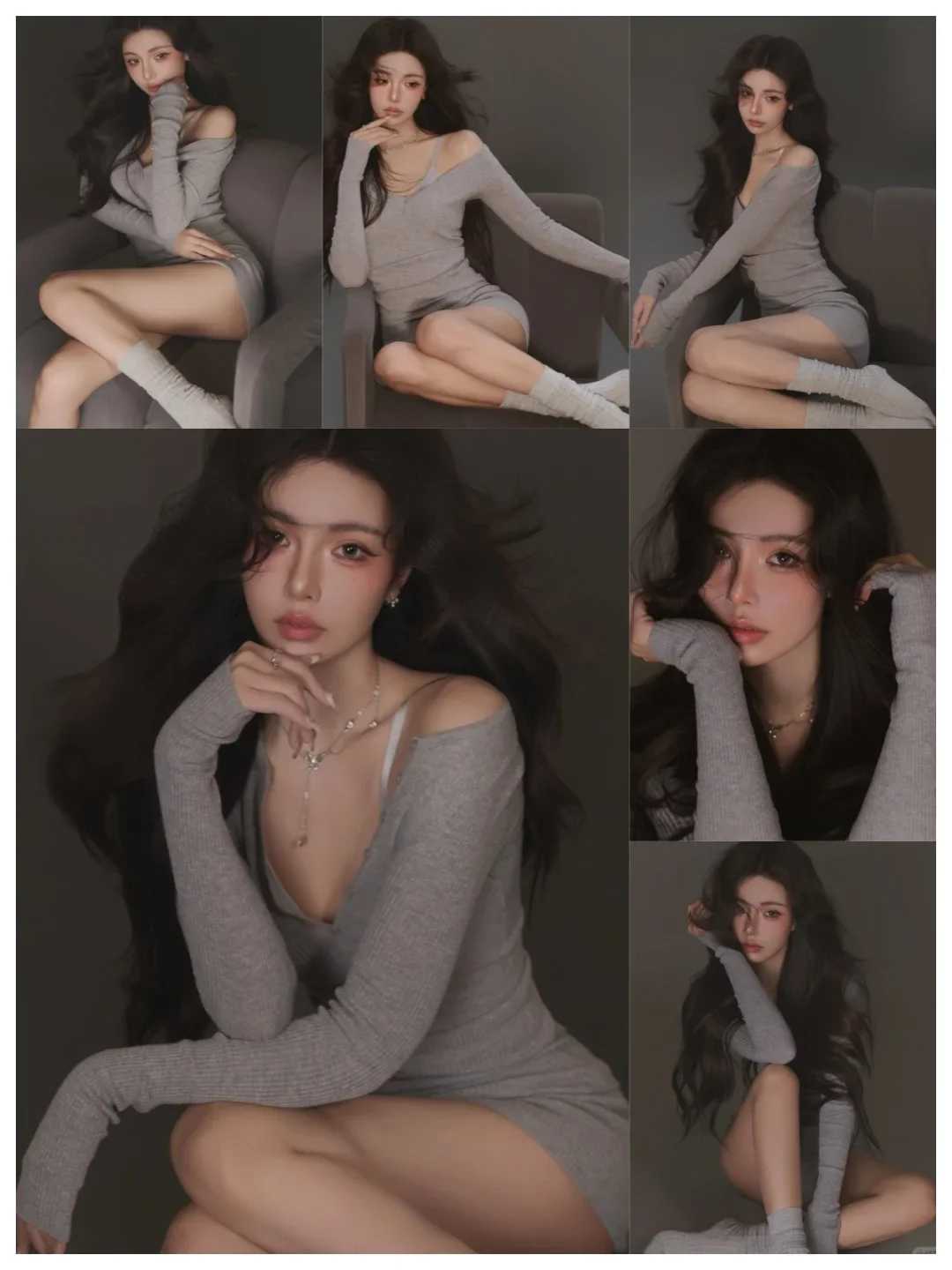 韩系柔情白月光☁️氛围感纯欲御姐写真