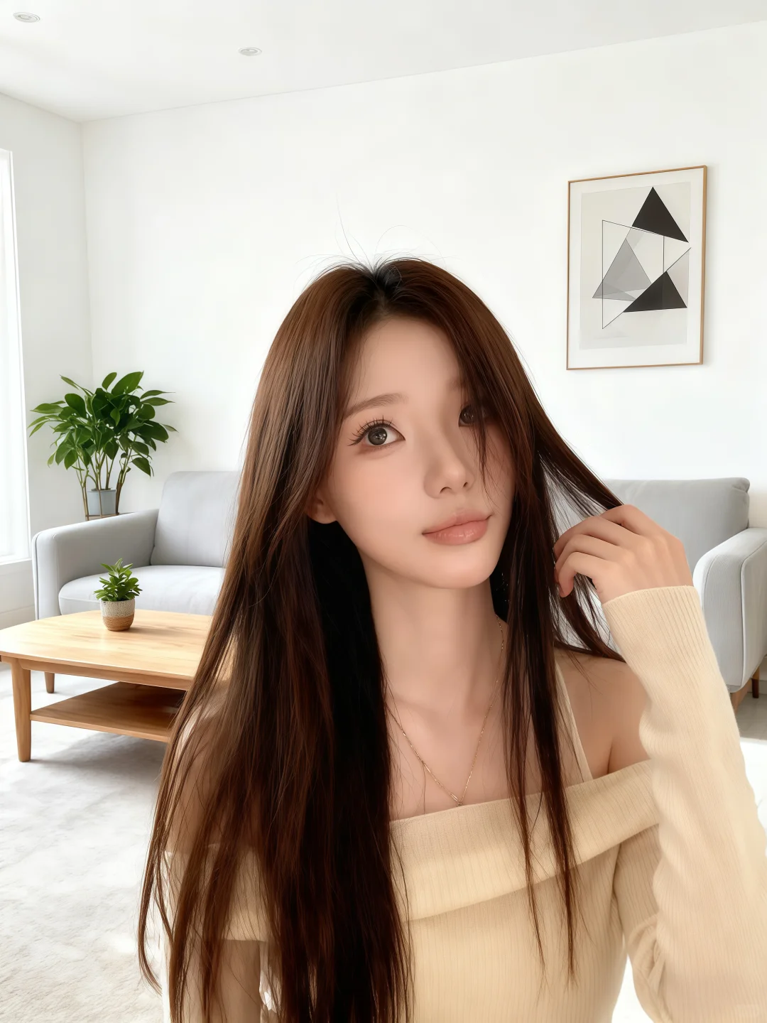 🤍奶杏露肩装｜纯欲氛围感狠狠拿捏✨