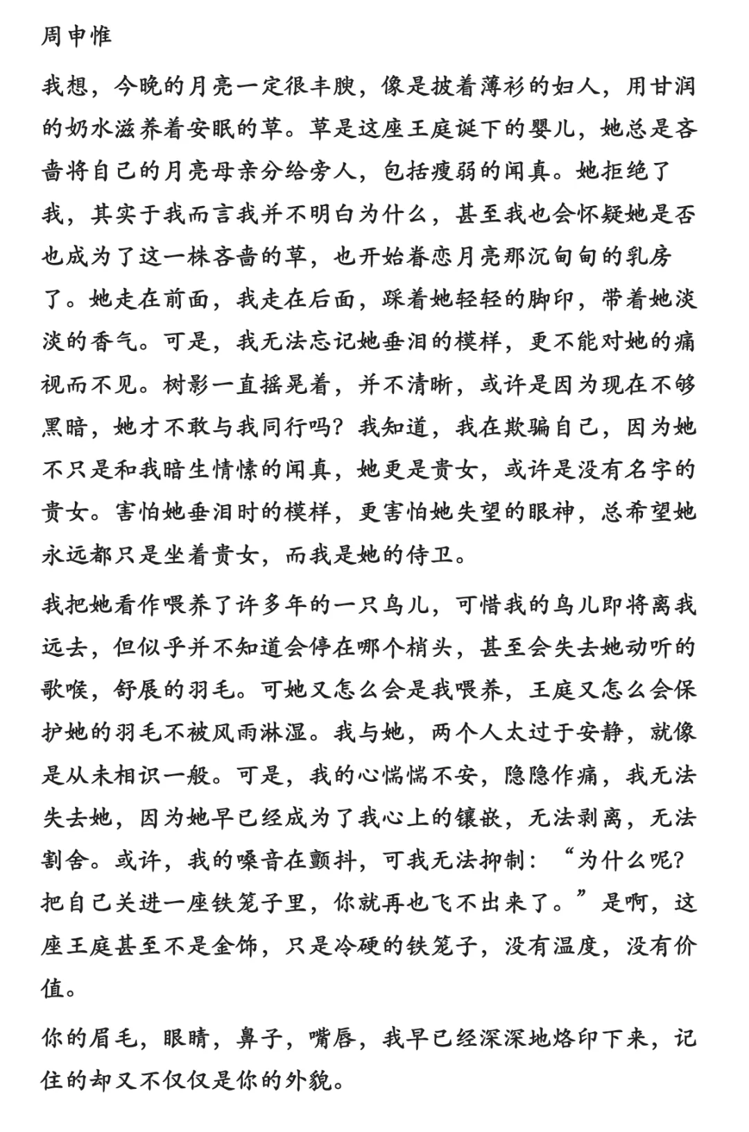 茫茫绒雪里：周申惟