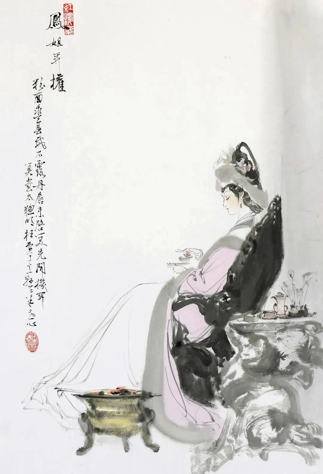 曼妙身段！不点睛的仕女图，何以如此销魂？