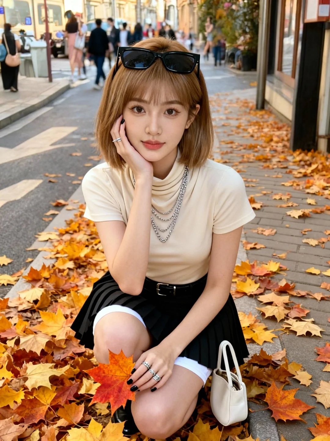 创意图片｜秋天的街头拍照📸姿势