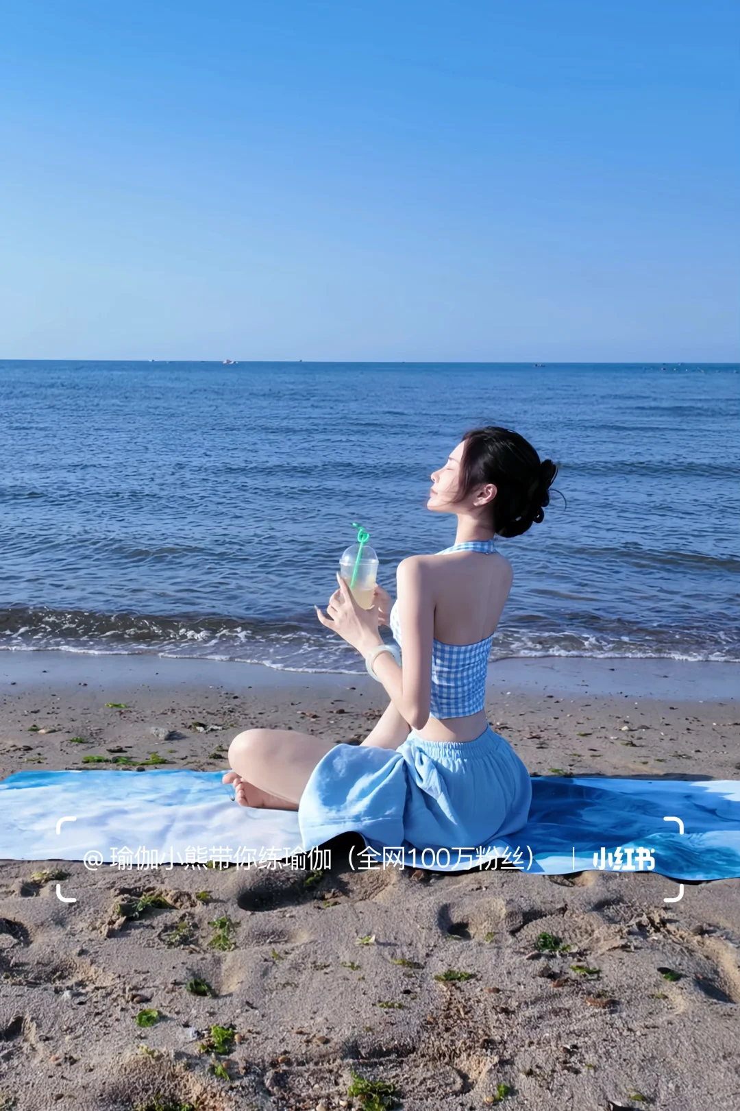 海边瑜伽🧘‍♀️、真的太舒服啦