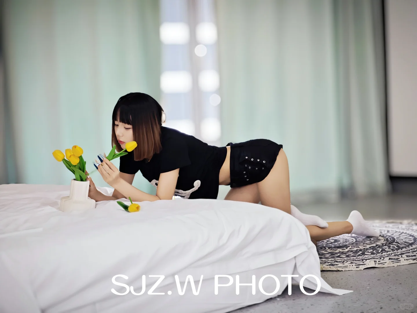 喵系少女写真姿势，慵懒又性感！