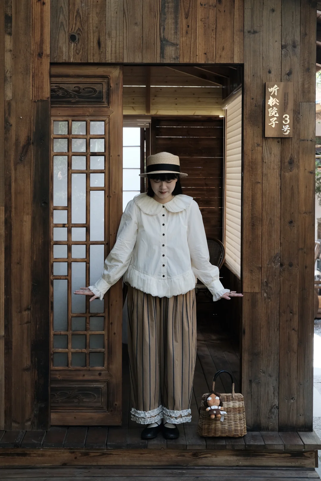 155日系小个子｜🍁秋日棕色系氛围感穿搭～