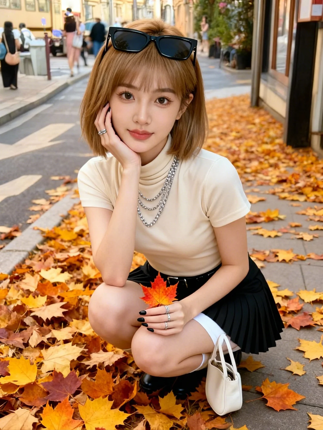 创意图片｜秋天的街头拍照📸姿势