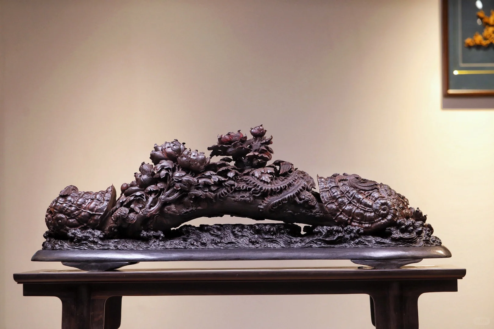 看到就喜欢的花开富贵如意摆件