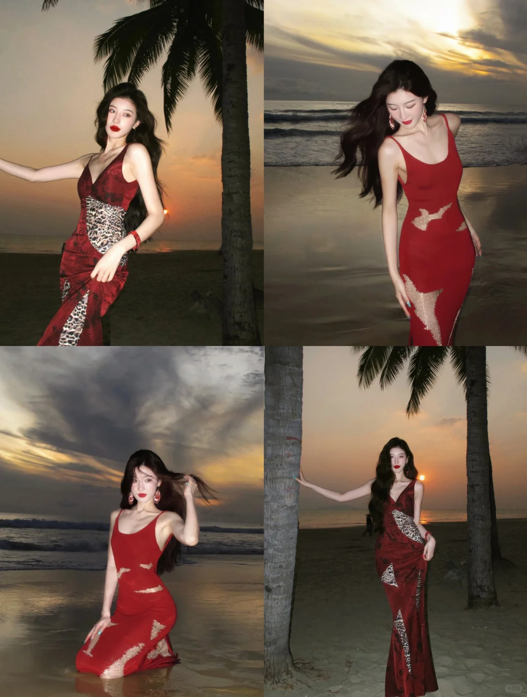 三亚约拍💃 海边出片王炸动作合集🔥