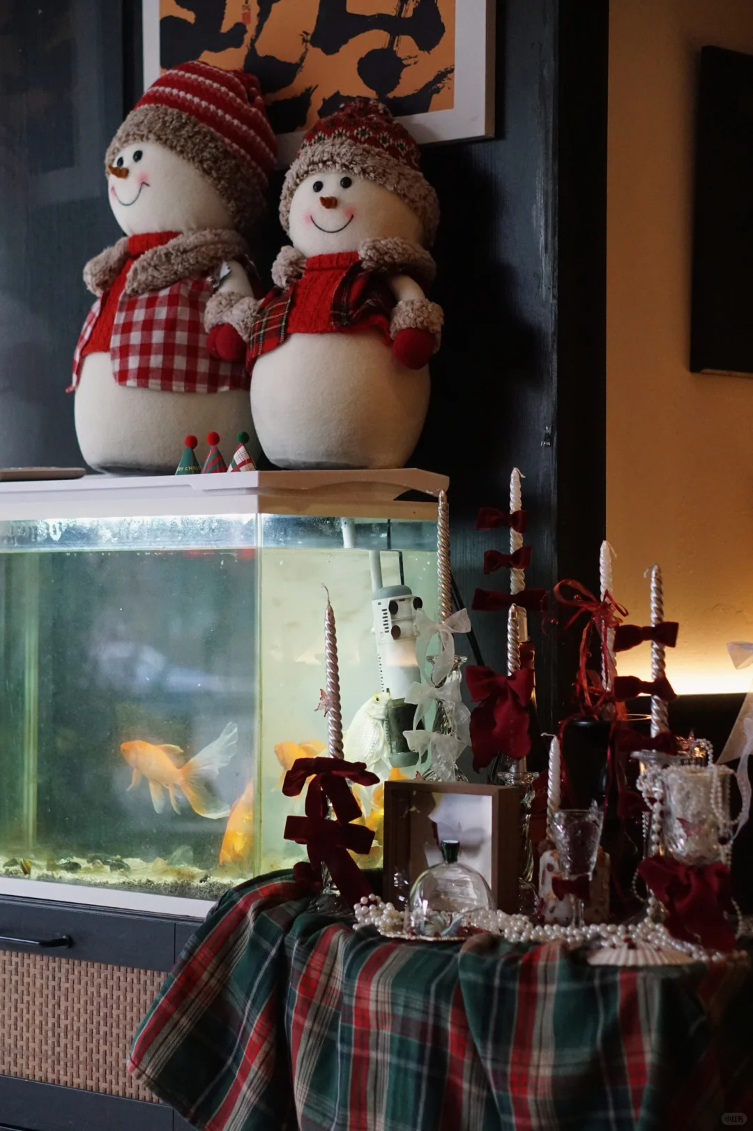 在圣诞节前拉一百个雪人拉花☃️