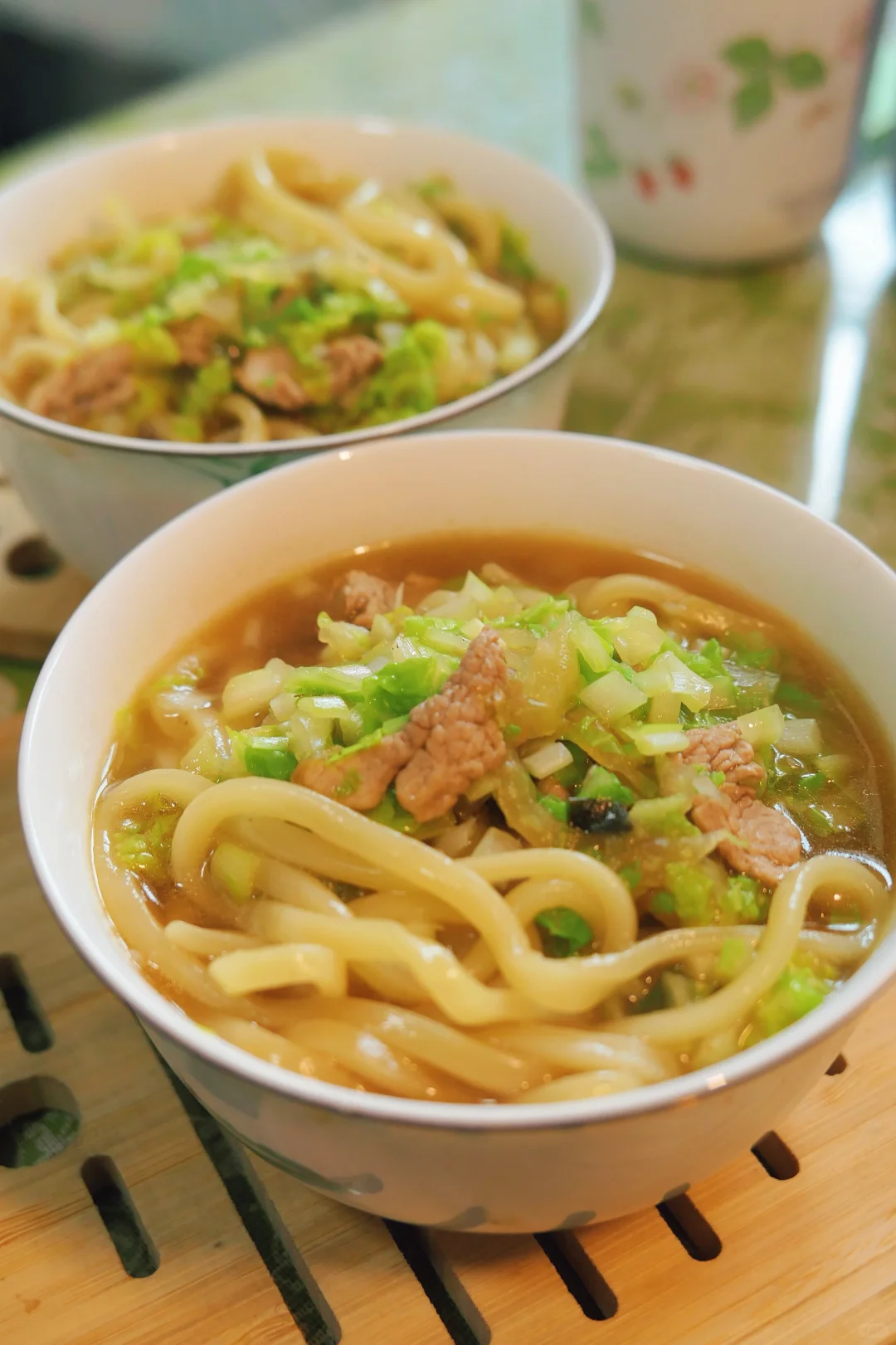 一碗下肚会让你从头暖到脚的白菜肉丝炝锅面