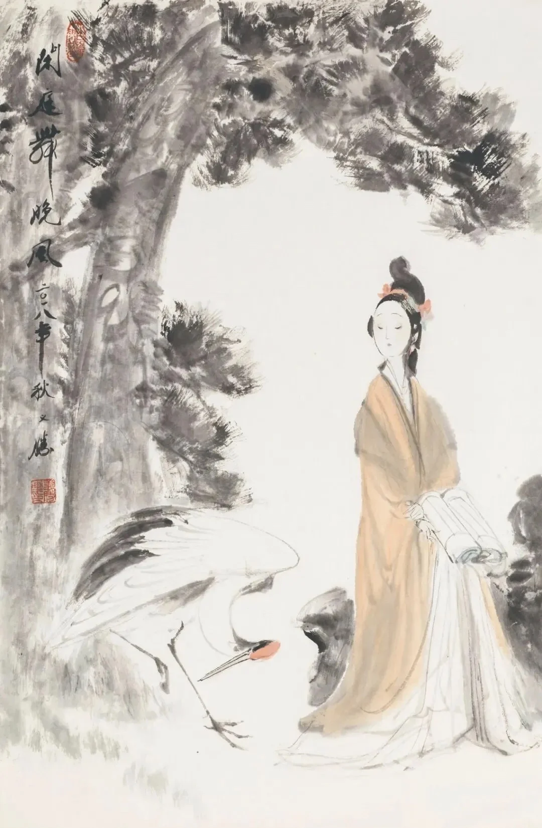 曼妙身段！不点睛的仕女图，何以如此销魂？