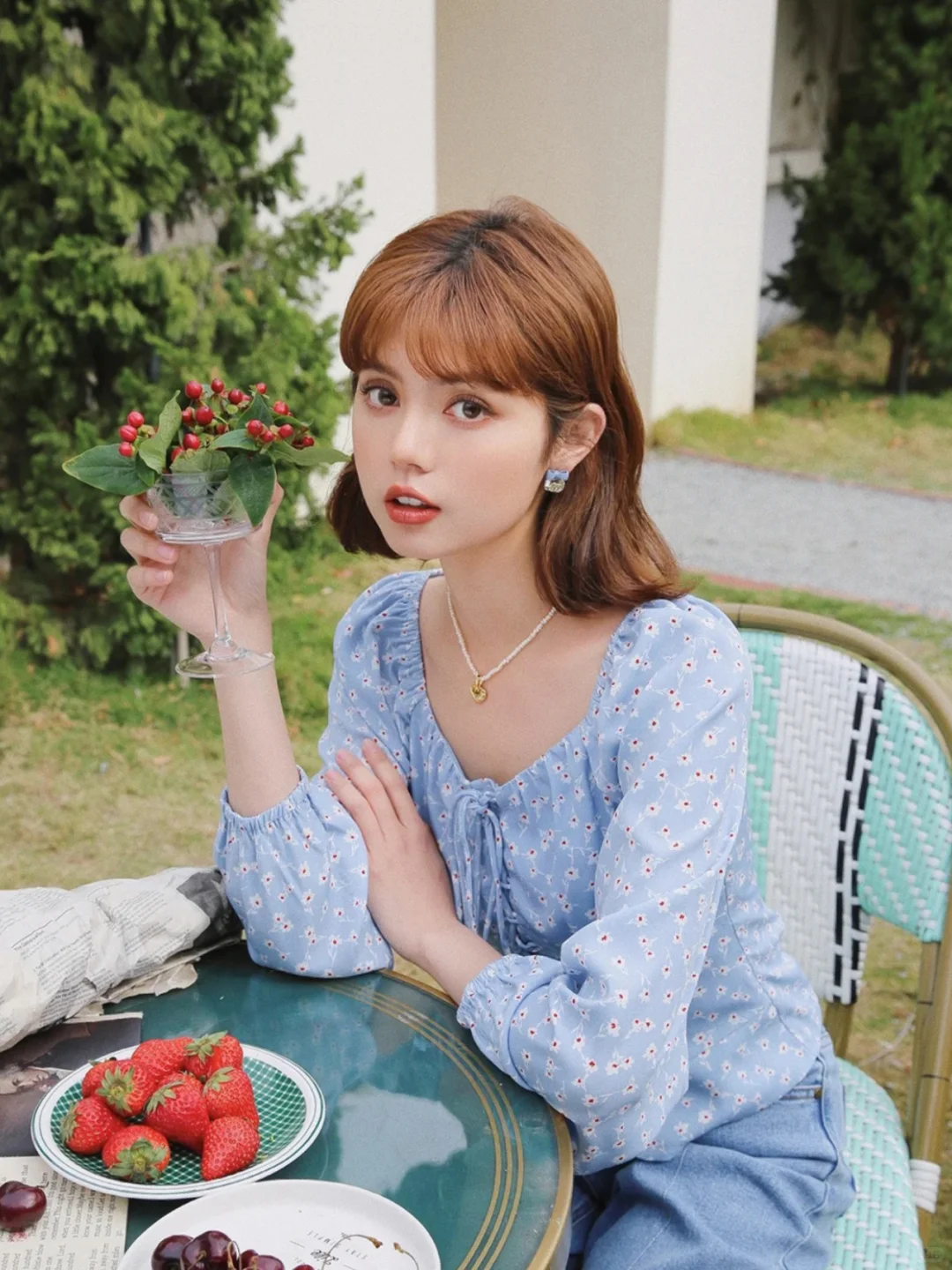 模特作品分享丨夏日花园里的富家千金