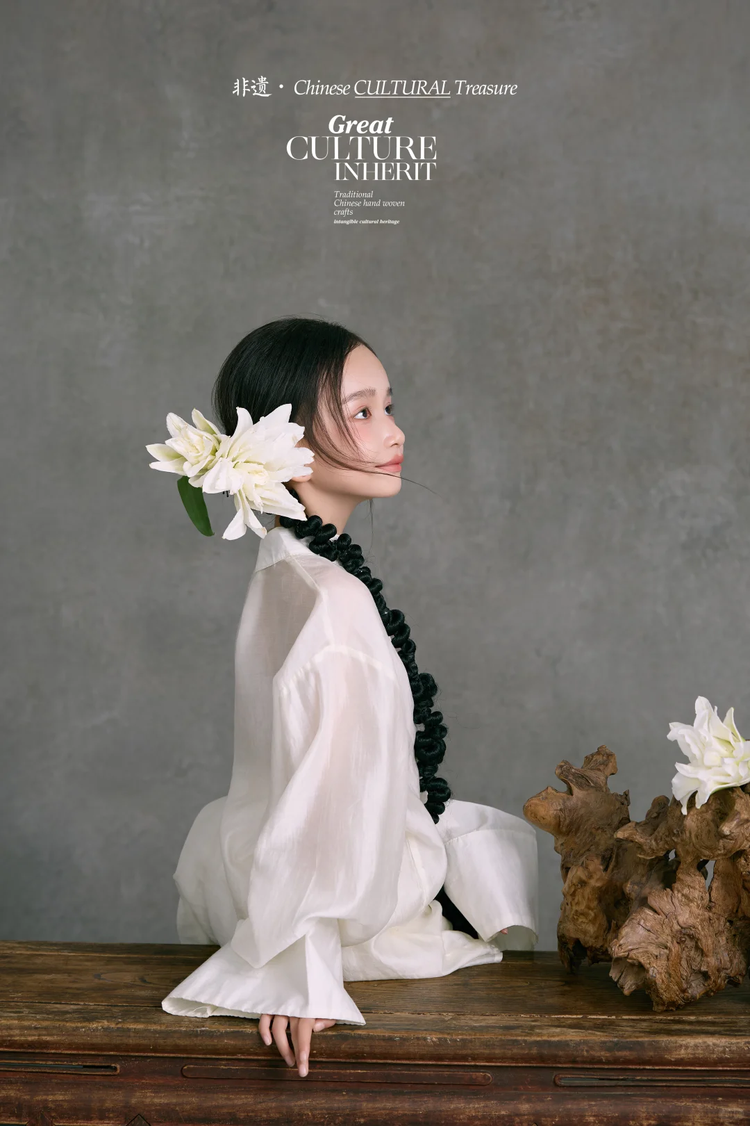 竹编帽檐下🎋藏着少女的东方诗意❗