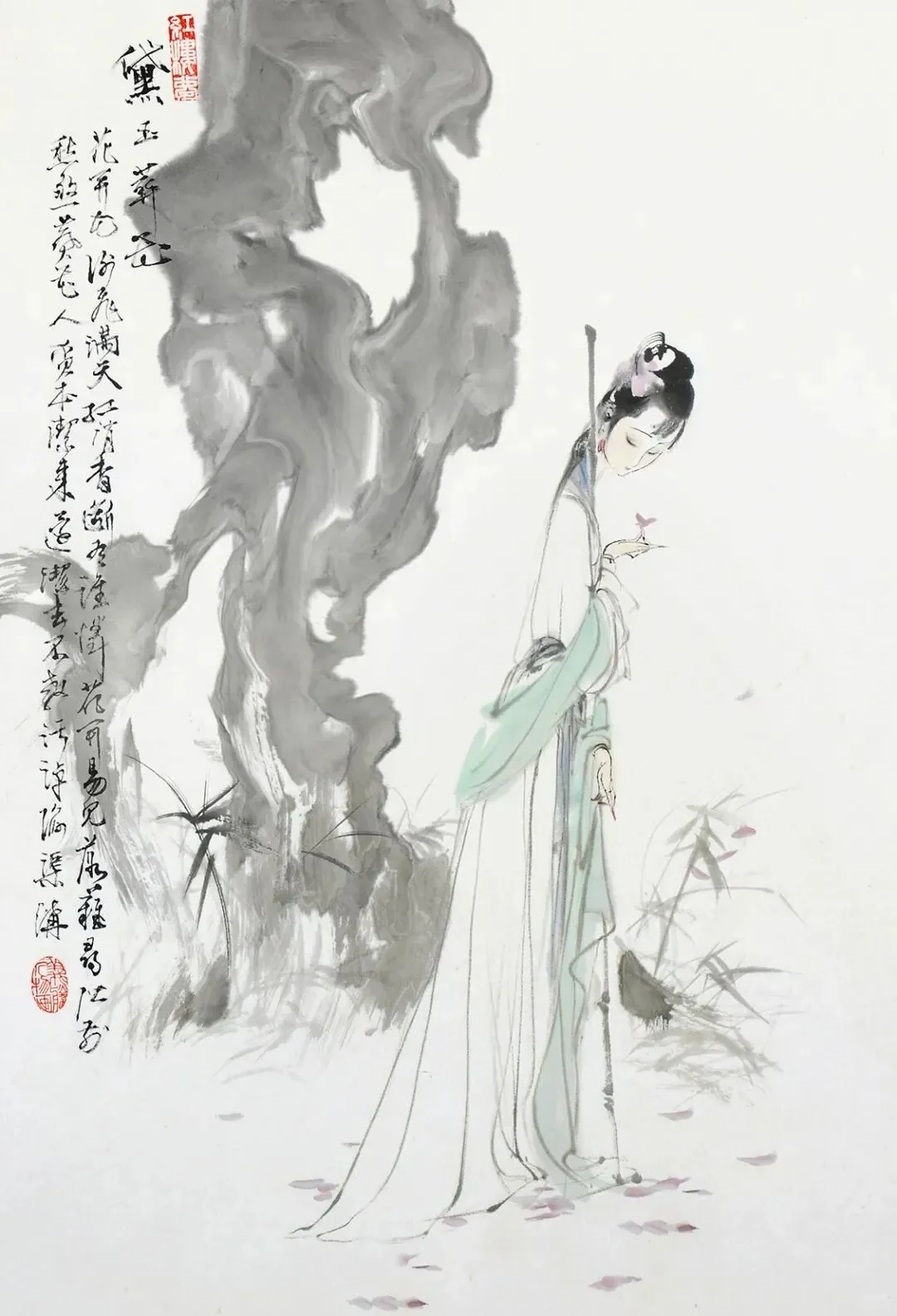 曼妙身段！不点睛的仕女图，何以如此销魂？