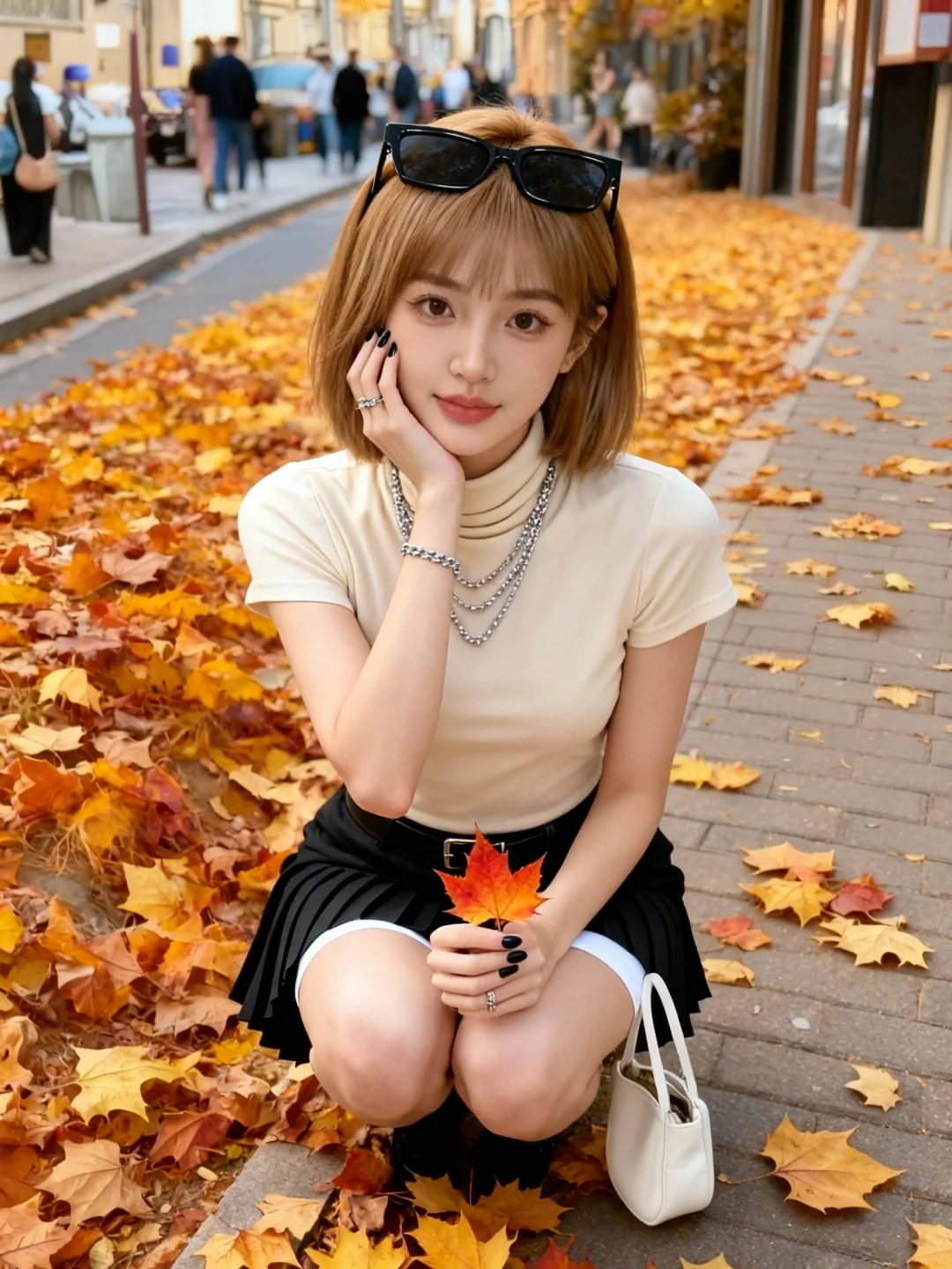 创意图片｜秋天的街头拍照📸姿势