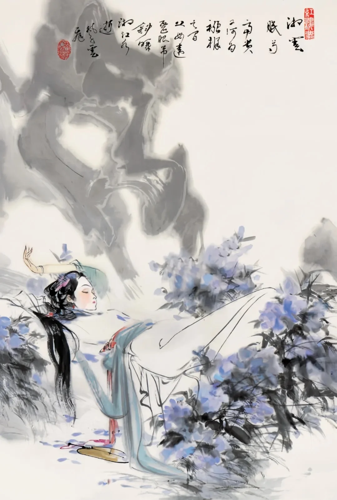 曼妙身段！不点睛的仕女图，何以如此销魂？