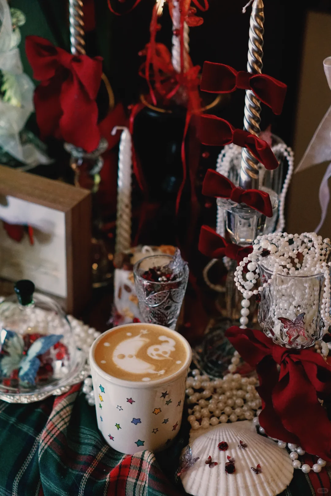 在圣诞节前拉一百个雪人拉花☃️