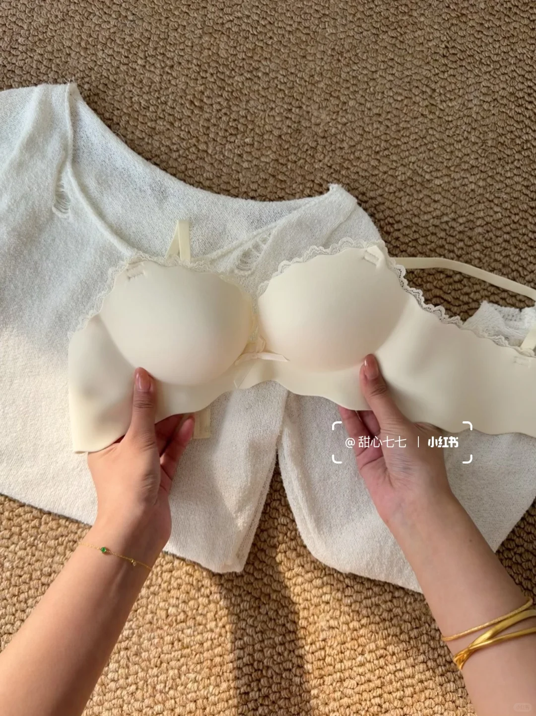 呜呜呜🥹终于挖到又挺又圆的bra了！小胸福音