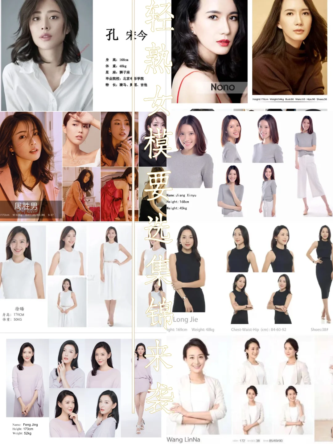品牌视觉全案：北京上海轻熟女模演员集锦