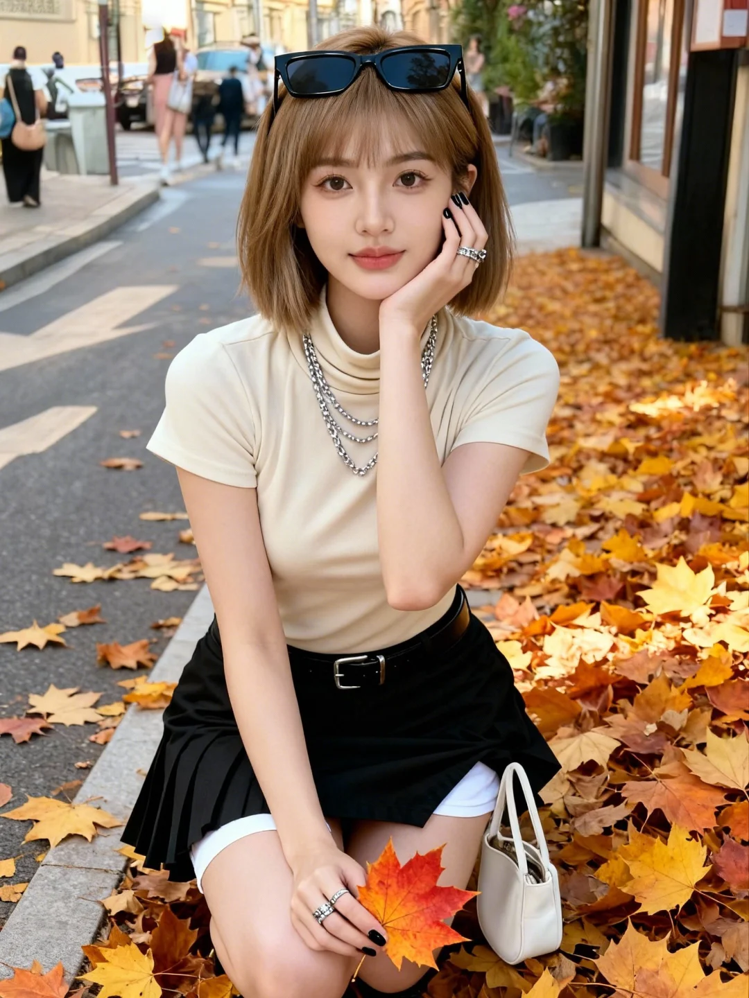 创意图片｜秋天的街头拍照📸姿势