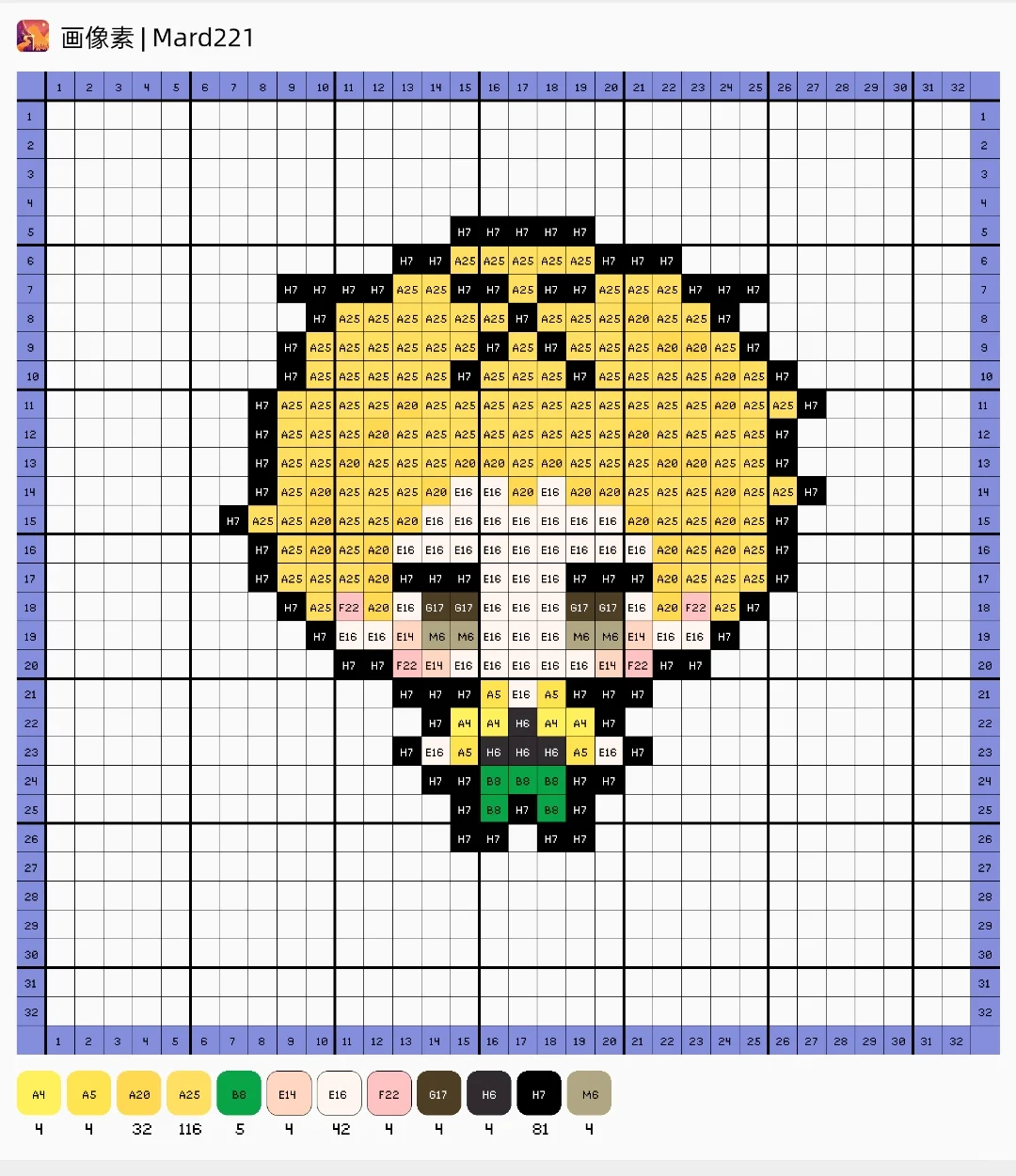 东京食尸鬼 东京喰种 拼豆图纸→