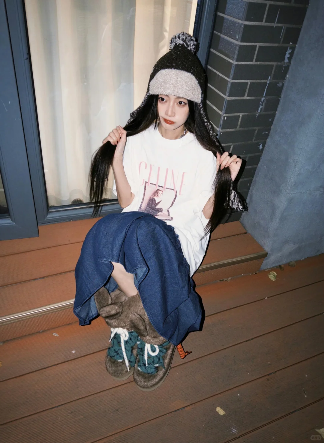 甜妹💕戚砚笛抢先上脚墩墩兔