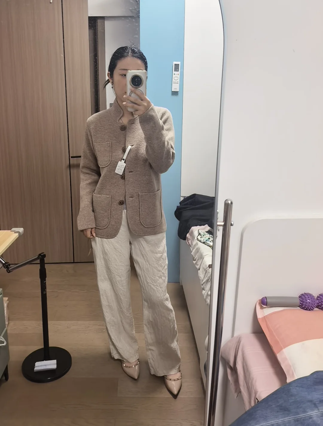 我是霖儿最新测评之老钱风羊毛外套