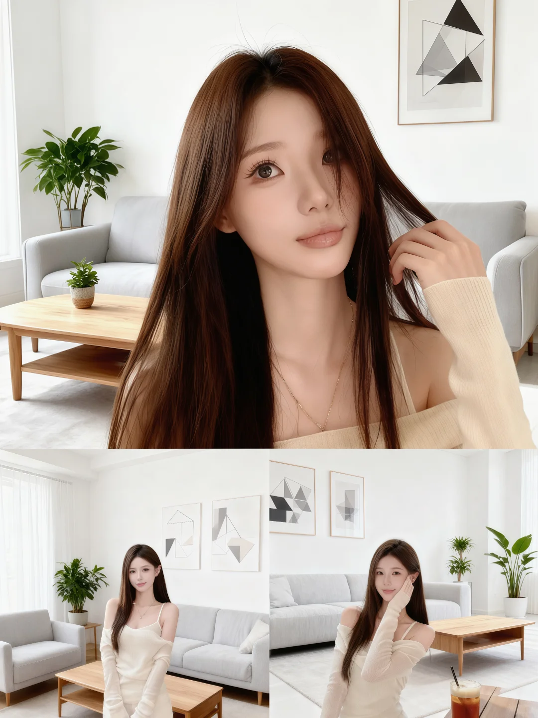 🤍奶杏露肩装｜纯欲氛围感狠狠拿捏✨