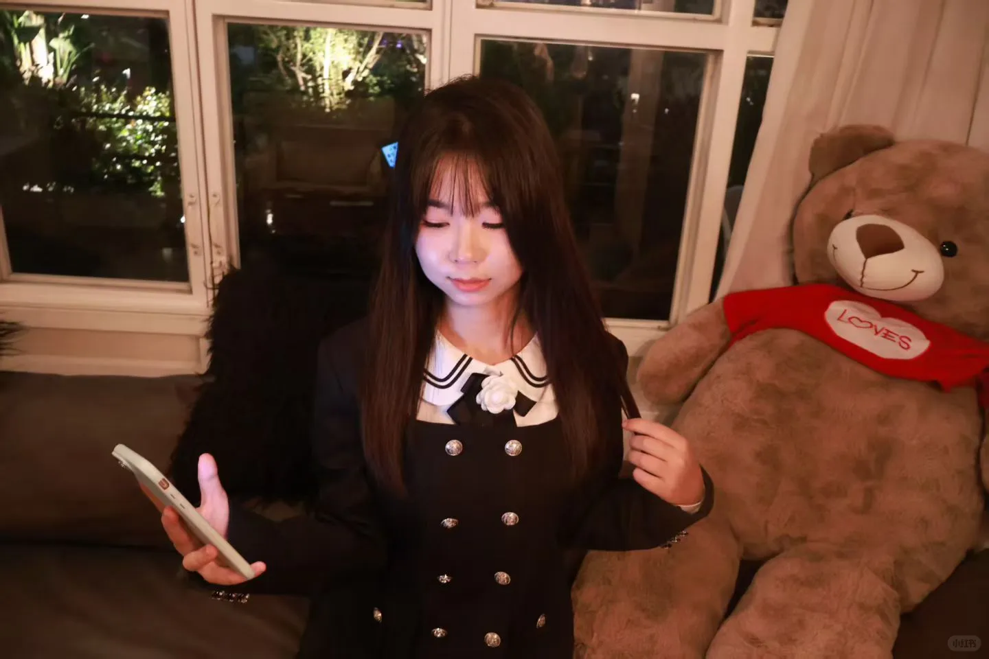 温州陪拍丨客妹的黑甜制服适配度满分